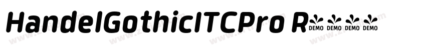 HandelGothicITCPro R字体转换